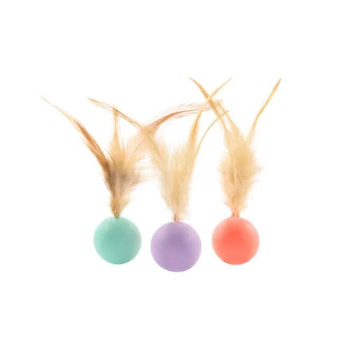 Feather Chase Ball™ – Interactive Feather Ball Toy for Cats