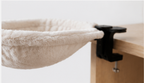 Desk-Mounted Cat Hammock Bed｜Foldable No-Drill Cat Lounger｜Soft All-Season Cat Nest